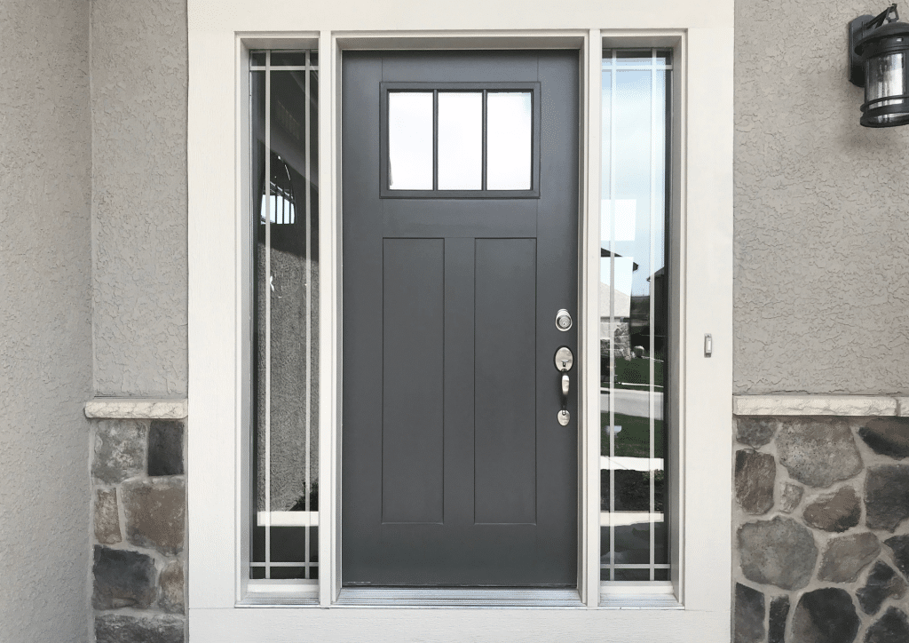 Modern and secure composite door